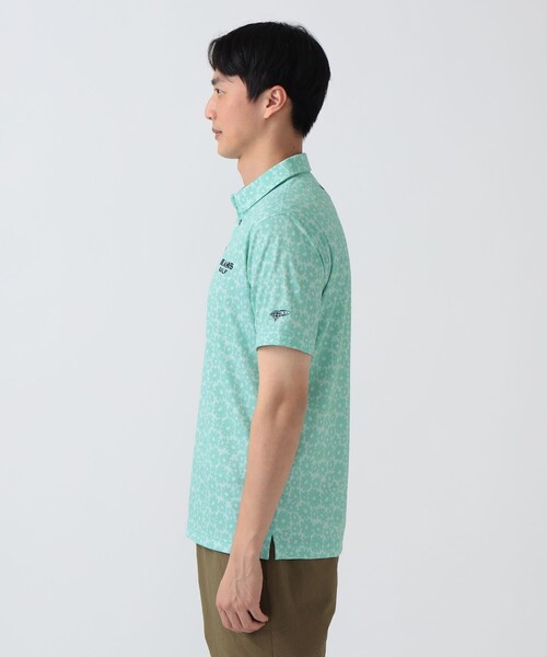 BEAMS GOLF(ビームスゴルフ)の「PURPLE LABEL / MONTAUK シャドー フラワープリント シャツ(ポロシャツ・メンズ・ミント/ブルー・SMALL/MEDIUM/LARGE/X-LARGE)」の7枚目の写真