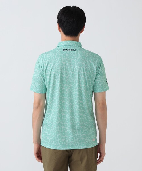 BEAMS GOLF(ビームスゴルフ)の「PURPLE LABEL / MONTAUK シャドー フラワープリント シャツ(ポロシャツ・メンズ・ミント/ブルー・SMALL/MEDIUM/LARGE/X-LARGE)」の8枚目の写真
