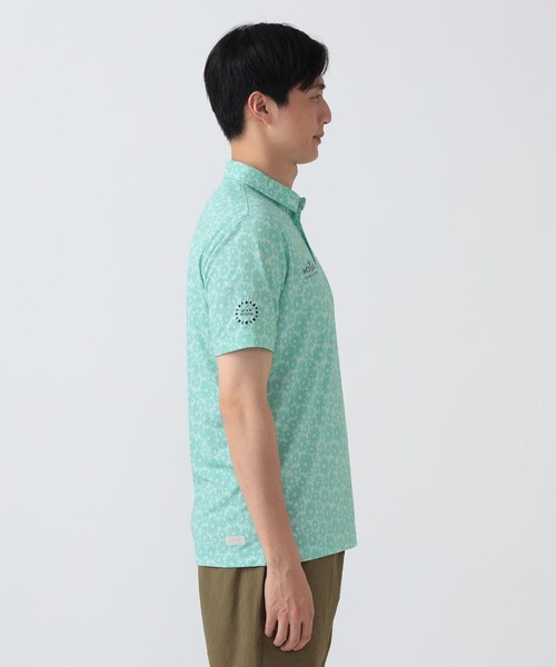 BEAMS GOLF(ビームスゴルフ)の「PURPLE LABEL / MONTAUK シャドー フラワープリント シャツ(ポロシャツ・メンズ・ミント/ブルー・SMALL/MEDIUM/LARGE/X-LARGE)」の9枚目の写真