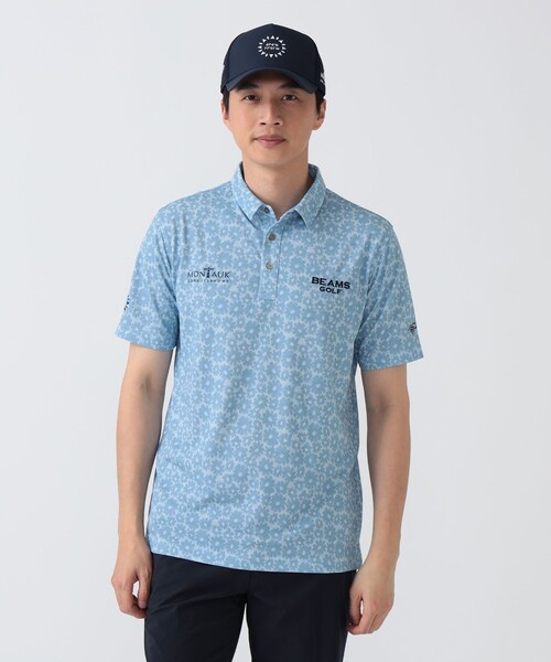 BEAMS GOLF(ビームスゴルフ)の「PURPLE LABEL / MONTAUK シャドー フラワープリント シャツ(ポロシャツ・メンズ・ミント/ブルー・SMALL/MEDIUM/LARGE/X-LARGE)」の12枚目の写真