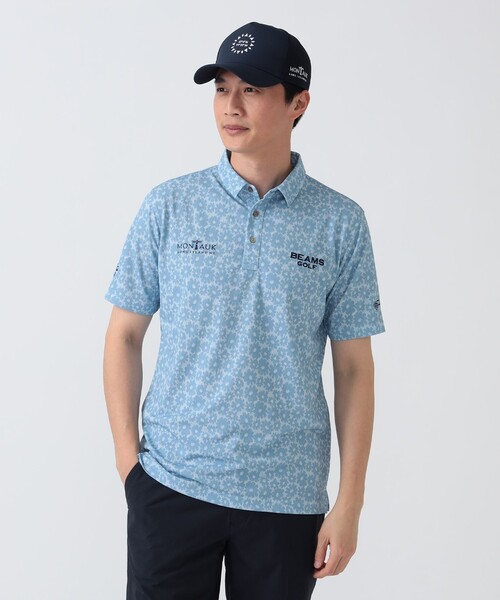 BEAMS GOLF(ビームスゴルフ)の「PURPLE LABEL / MONTAUK シャドー フラワープリント シャツ(ポロシャツ・メンズ・ミント/ブルー・SMALL/MEDIUM/LARGE/X-LARGE)」の13枚目の写真