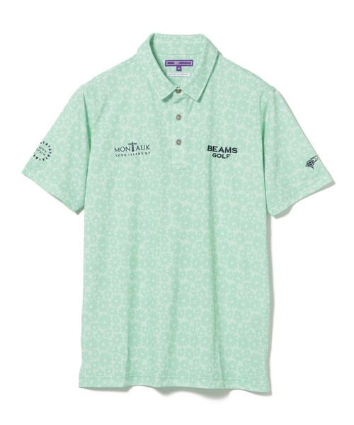 BEAMS GOLF(ビームスゴルフ)の「PURPLE LABEL / MONTAUK シャドー フラワープリント シャツ(ポロシャツ・メンズ・ミント/ブルー・SMALL/MEDIUM/LARGE/X-LARGE)」の14枚目の写真