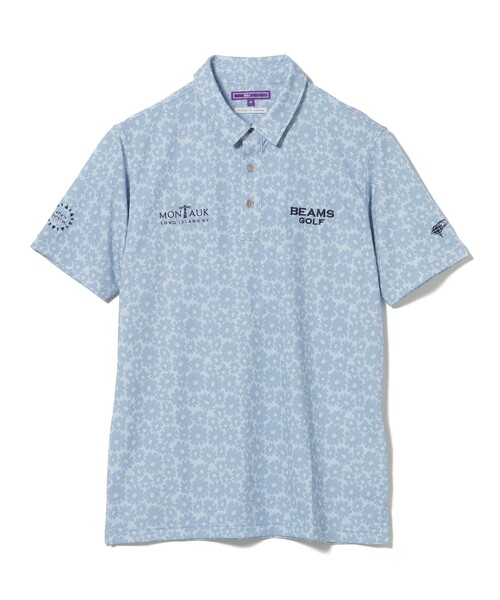 BEAMS GOLF(ビームスゴルフ)の「PURPLE LABEL / MONTAUK シャドー フラワープリント シャツ(ポロシャツ・メンズ・ミント/ブルー・SMALL/MEDIUM/LARGE/X-LARGE)」の19枚目の写真