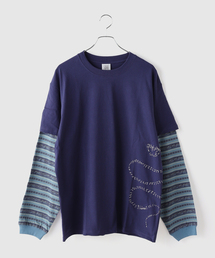 YESEYESEE / イエスアイシー Y.E.S Jacquard Stripe Layerd