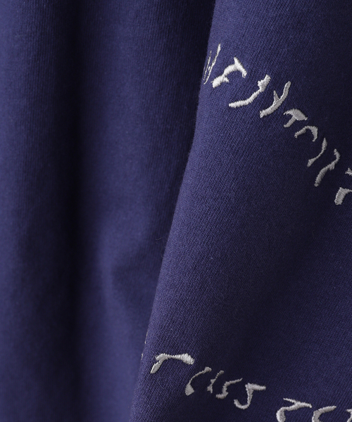 YESEYESEE(イエスアイシー)の「YESEYESEE / イエスアイシー Y.E.S Jacquard Stripe Layerd(Tシャツ/カットソー・メンズ・ブルー/チャコールグレー・LARGE/MEDIUM)」の3枚目の写真