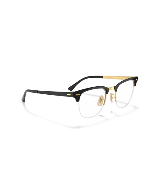 Ray-Ban（レイバン）の「Ray-Ban レイバンメガネフレーム Clubmaster Metal Optics（メガネ・メンズ・ブラック×ゴールド・ONE SIZE）」の4枚目の写真