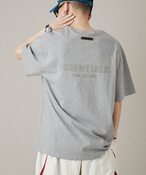 MONO KOTO DEPT.(モノコトデプト)の「SSY-ESSENTIALS 裏ロゴ半袖Tシャツ(Tシャツ/カットソー・メンズ・グレー/カーキ/グレイッシュベージュ・L/XL/S/M)」の6枚目の写真