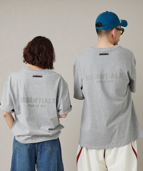 MONO KOTO DEPT.(モノコトデプト)の「SSY-ESSENTIALS 裏ロゴ半袖Tシャツ(Tシャツ/カットソー・メンズ・グレー/カーキ/グレイッシュベージュ・L/XL/S/M)」の7枚目の写真