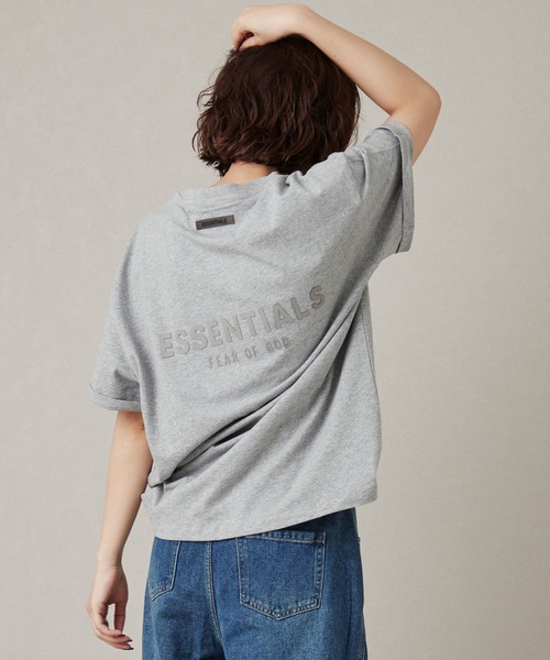 MONO KOTO DEPT.(モノコトデプト)の「SSY-ESSENTIALS 裏ロゴ半袖Tシャツ(Tシャツ/カットソー・メンズ・グレー/カーキ/グレイッシュベージュ・L/XL/S/M)」の16枚目の写真