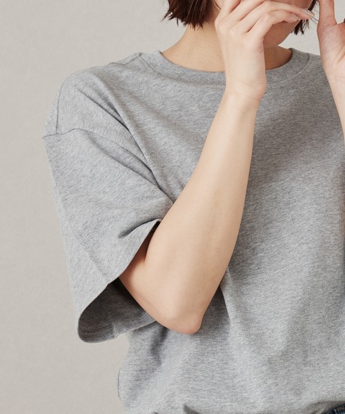 MONO KOTO DEPT.(モノコトデプト)の「SSY-ESSENTIALS 裏ロゴ半袖Tシャツ(Tシャツ/カットソー・メンズ・グレー/カーキ/グレイッシュベージュ・L/XL/S/M)」の17枚目の写真