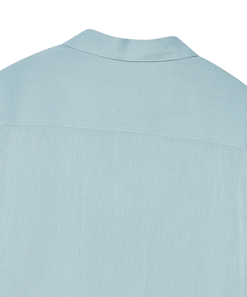 Beyond Closet（-）の「[COLLECTION LINE] エアリーリネンブレンドオープンカラー半袖シャツブルー（Tシャツ/カットソー・メンズ・その他・MEDIUM/LARGE）」の8枚目の写真