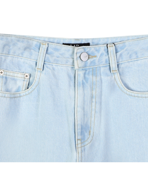 LAP(ラップ)の「スカイウォッシュドセミワイドパンツ AS1DP280(デニムパンツ・レディース・ライトインディゴブルー・SMALL/MEDIUM)」の5枚目の写真