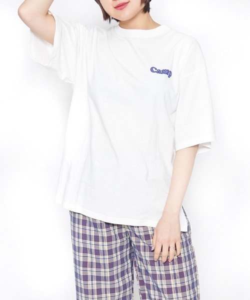 spiritoso(スピリトーゾ)の「【spiritoso】Campfire Tシャツ(Tシャツ/カットソー・レディース・ホワイト・FREE)」の2枚目の写真