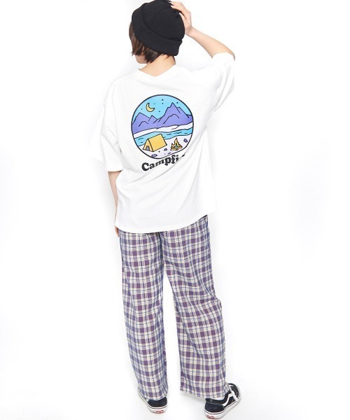 spiritoso(スピリトーゾ)の「【spiritoso】Campfire Tシャツ(Tシャツ/カットソー・レディース・ホワイト・FREE)」の6枚目の写真