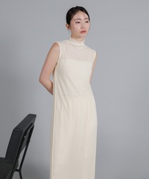 select MOCA Et | 【Et】2Way Sheer Net Mock Neck Onepiece(ワンピース)