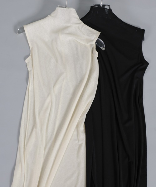 select MOCA Et(セレクトモカエト)の「【Et】2Way Sheer Net Mock Neck Onepiece(ワンピース・レディース・ブラック/アイボリー・FREE)」の16枚目の写真