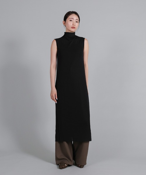select MOCA Et(セレクトモカエト)の「【Et】2Way Sheer Net Mock Neck Onepiece(ワンピース・レディース・ブラック/アイボリー・FREE)」の4枚目の写真