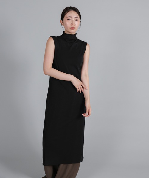 select MOCA Et(セレクトモカエト)の「【Et】2Way Sheer Net Mock Neck Onepiece(ワンピース・レディース・ブラック/アイボリー・FREE)」の20枚目の写真