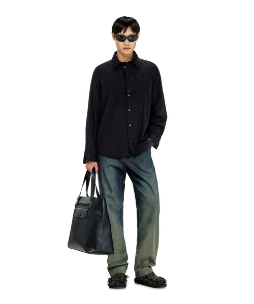 DIESEL(ディーゼル)の「メンズ シャツ S-SIMPLY-A-JMCK(シャツ/ブラウス・メンズ・ブラック・52/46/50/48)」の3枚目の写真