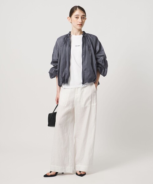 UNITED ARROWS(ユナイテッドアローズ)の「シアー タフタ ブルゾン ‐はっ水 ウォッシャブル‐(ブルゾン・レディース・ダークブラウン/ブラック/ライトブルー・36/38)」の9枚目の写真