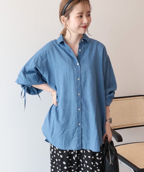 ガーメントウォッシュアソートギャザーシャツ（シャツ/ブラウス