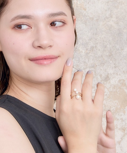 Heartdance(ハートダンス)の「メタルラインパールハグリング(リング・レディース・ゴールド/シルバー・FREE)」の19枚目の写真