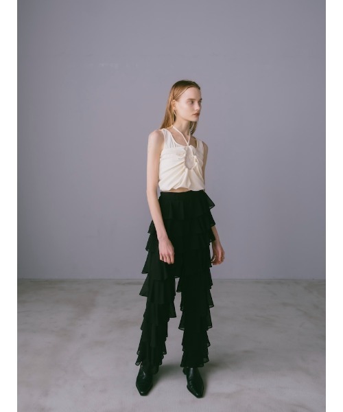 sahara(サハラ)の「Multiway Sleeveless Top(タンクトップ・レディース・オフホワイト/ブラウン/チャコール・FREE)」の10枚目の写真