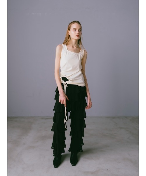 sahara(サハラ)の「Multiway Sleeveless Top(タンクトップ・レディース・オフホワイト/ブラウン/チャコール・FREE)」の11枚目の写真