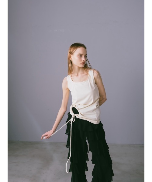 sahara(サハラ)の「Multiway Sleeveless Top(タンクトップ・レディース・オフホワイト/ブラウン/チャコール・FREE)」の12枚目の写真