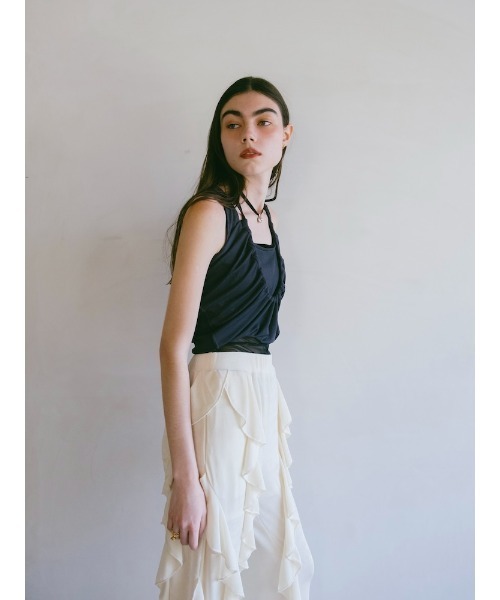 sahara(サハラ)の「Multiway Sleeveless Top(タンクトップ・レディース・オフホワイト/ブラウン/チャコール・FREE)」の19枚目の写真