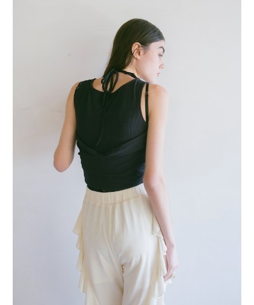 sahara(サハラ)の「Multiway Sleeveless Top(タンクトップ・レディース・オフホワイト/ブラウン/チャコール・FREE)」の20枚目の写真