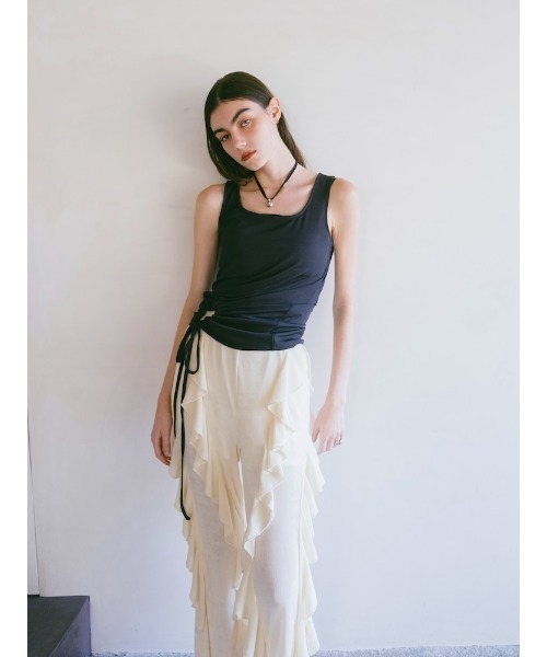sahara(サハラ)の「Multiway Sleeveless Top(タンクトップ・レディース・オフホワイト/ブラウン/チャコール・FREE)」の22枚目の写真