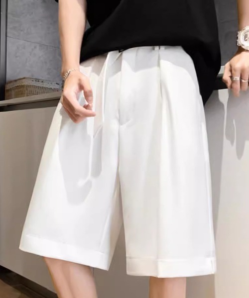 KELVIN（ケルヴァン）の「Relax Wide Shorts リラックスワイドショーツ（その他パンツ・メンズ・ホワイト/ブラック・MEDIUM/LARGE）」の5枚目の写真
