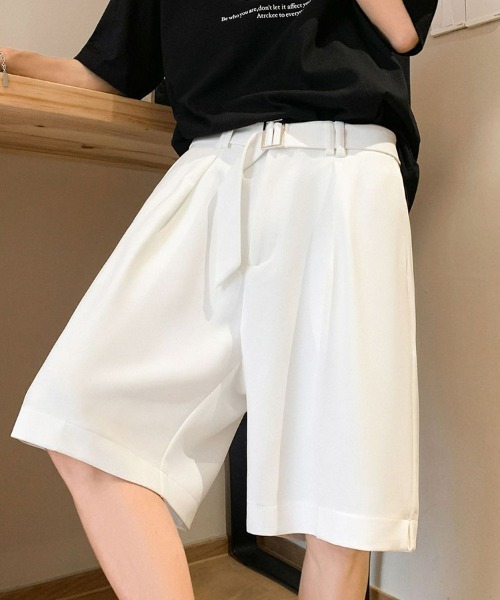 KELVIN（ケルヴァン）の「Relax Wide Shorts リラックスワイドショーツ（その他パンツ・メンズ・ホワイト/ブラック・MEDIUM/LARGE）」の7枚目の写真