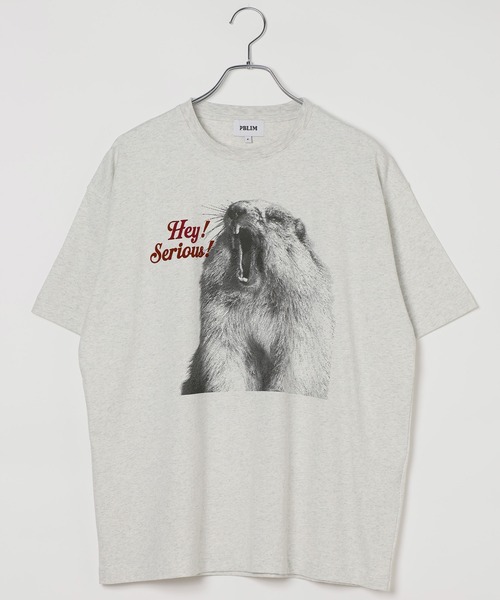 PBLIM(ページボーイリム)の「《UNISEX》シャウトアニマルT(Tシャツ/カットソー・レディース・グレー系2/グレー系1/ホワイト系2/ホワイト系1・FREE)」の5枚目の写真