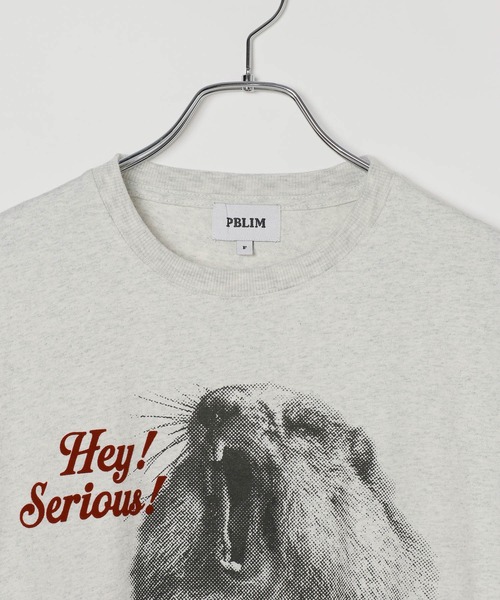PBLIM(ページボーイリム)の「《UNISEX》シャウトアニマルT(Tシャツ/カットソー・レディース・グレー系2/グレー系1/ホワイト系2/ホワイト系1・FREE)」の7枚目の写真