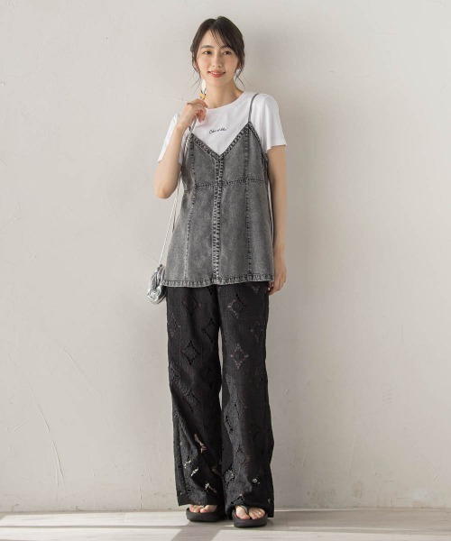 Droite lautreamont(ドロワットロートレアモン)の「カットワーク刺繍レースパンツ(その他パンツ・レディース・オフホワイト・M)」の21枚目の写真