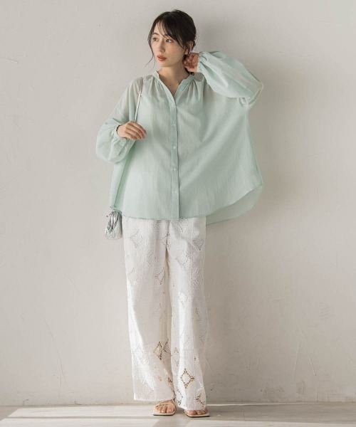 Droite lautreamont(ドロワットロートレアモン)の「カットワーク刺繍レースパンツ(その他パンツ・レディース・オフホワイト・M)」の9枚目の写真