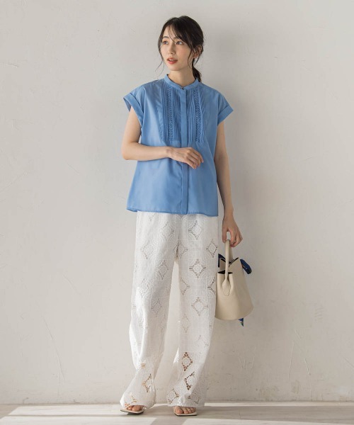 Droite lautreamont(ドロワットロートレアモン)の「カットワーク刺繍レースパンツ(その他パンツ・レディース・オフホワイト・M)」の13枚目の写真