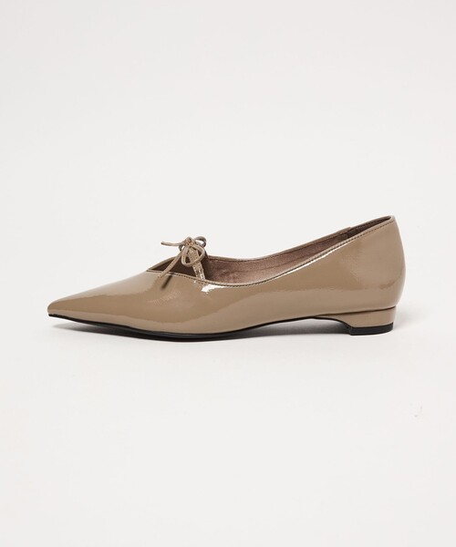 SY UNITED ARROWS(シーユナイテッドアローズ)の「<SY>ポインテッドリボン フラット15↑(パンプス・レディース・ベージュ/ブラック/その他1・22cm/23.5cm/23cm/22.5cm/25cm/24.5cm/24cm)」の2枚目の写真