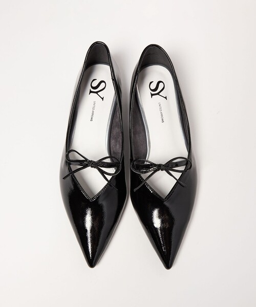 SY UNITED ARROWS(シーユナイテッドアローズ)の「<SY>ポインテッドリボン フラット15↑(パンプス・レディース・ベージュ/ブラック/その他1・22cm/23.5cm/23cm/22.5cm/25cm/24.5cm/24cm)」の1枚目の写真