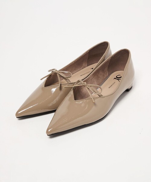 SY UNITED ARROWS(シーユナイテッドアローズ)の「<SY>ポインテッドリボン フラット15↑(パンプス・レディース・ベージュ/ブラック/その他1・22cm/23.5cm/23cm/22.5cm/25cm/24.5cm/24cm)」の5枚目の写真