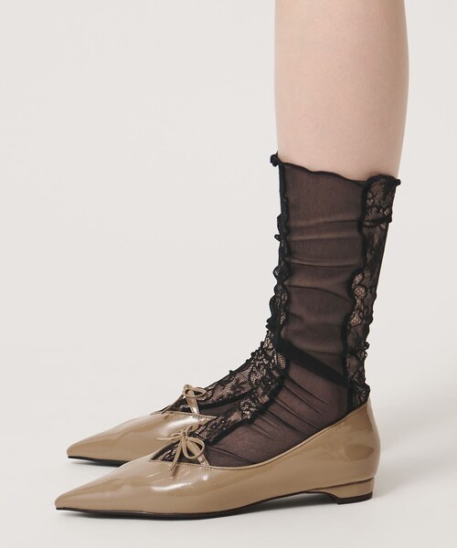 SY UNITED ARROWS(シーユナイテッドアローズ)の「<SY>ポインテッドリボン フラット15↑(パンプス・レディース・ベージュ/ブラック/その他1・22cm/23.5cm/23cm/22.5cm/25cm/24.5cm/24cm)」の20枚目の写真