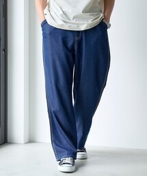 シャンブレー配色ステッチイージーペインターパンツ