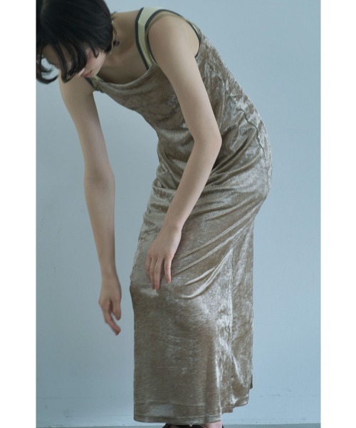 marjour(マージュール)の「SUMMER VELOUR CUP-IN DRESS(ワンピース・レディース・ベージュ/ブラウン・M)」の1枚目の写真