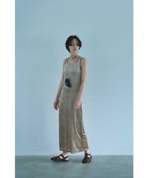 marjour(マージュール)の「SUMMER VELOUR CUP-IN DRESS(ワンピース・レディース・ベージュ/ブラウン・M)」の21枚目の写真