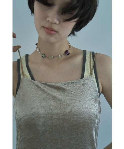 marjour(マージュール)の「SUMMER VELOUR CUP-IN DRESS(ワンピース・レディース・ベージュ/ブラウン・M)」の3枚目の写真