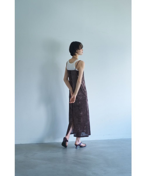 marjour(マージュール)の「SUMMER VELOUR CUP-IN DRESS(ワンピース・レディース・ベージュ/ブラウン・M)」の6枚目の写真
