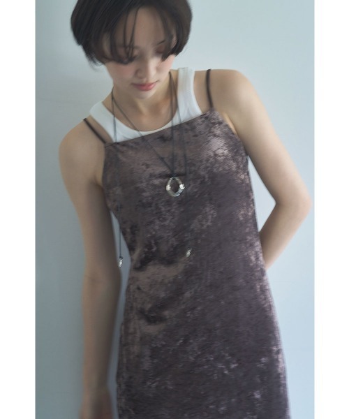 marjour(マージュール)の「SUMMER VELOUR CUP-IN DRESS(ワンピース・レディース・ベージュ/ブラウン・M)」の7枚目の写真