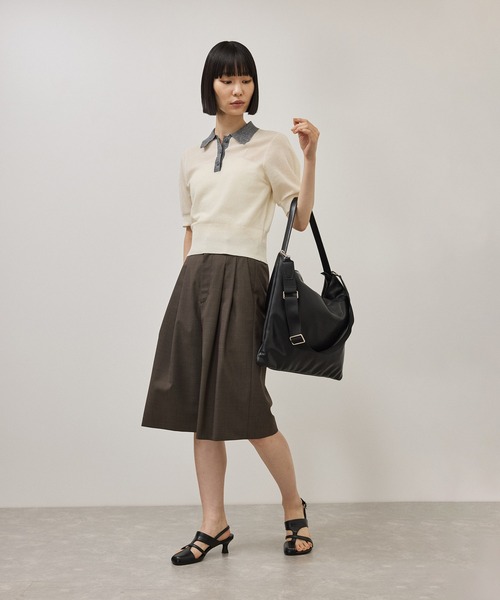 ADAM ET ROPE'（アダムエロペ）の「2WAYハンドルショルダーバッグ（ショルダーバッグ・レディース・ベージュ系その他/ブラック・FREE）」の10枚目の写真